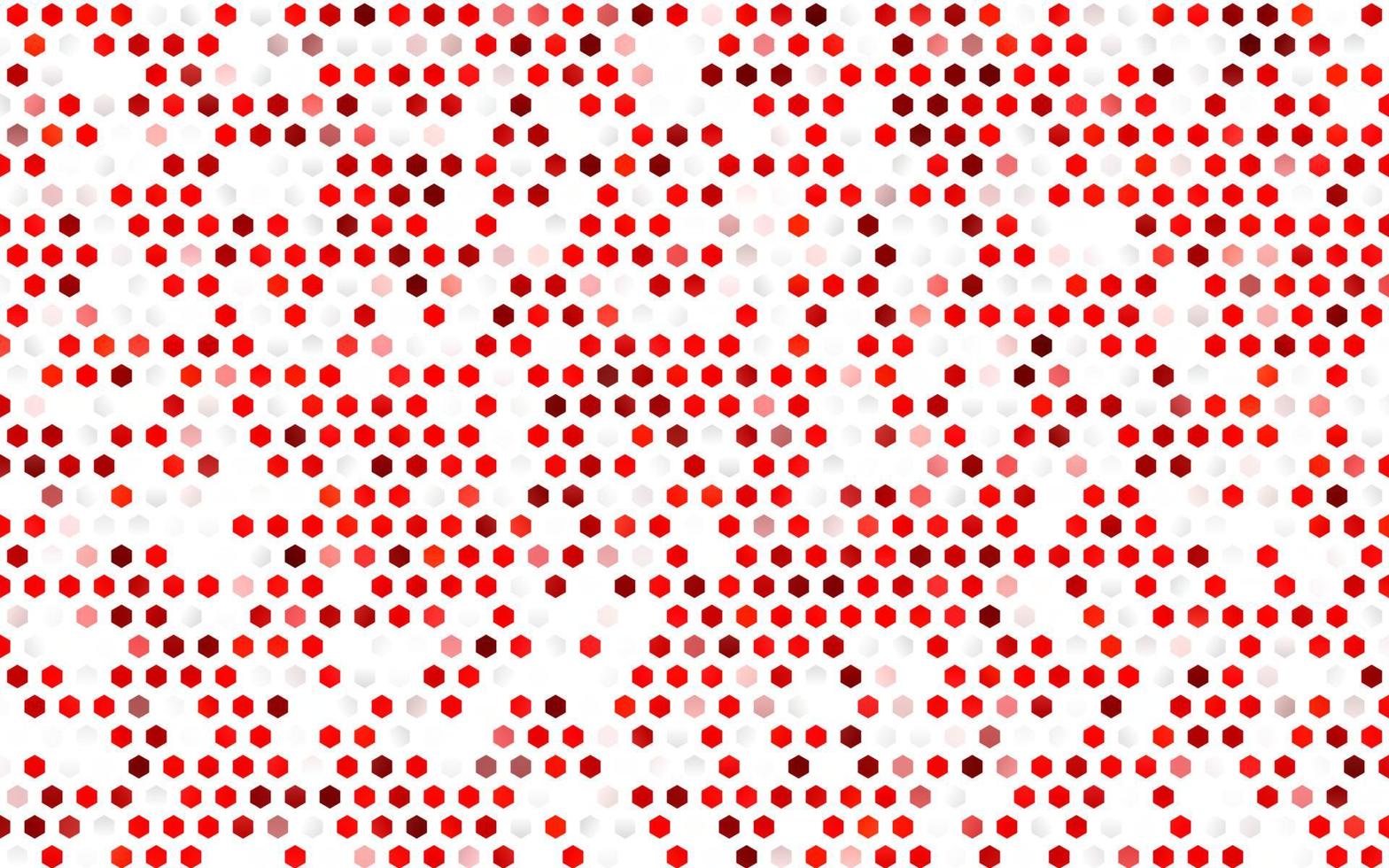 Light Red vector texture with colorful hexagons.
