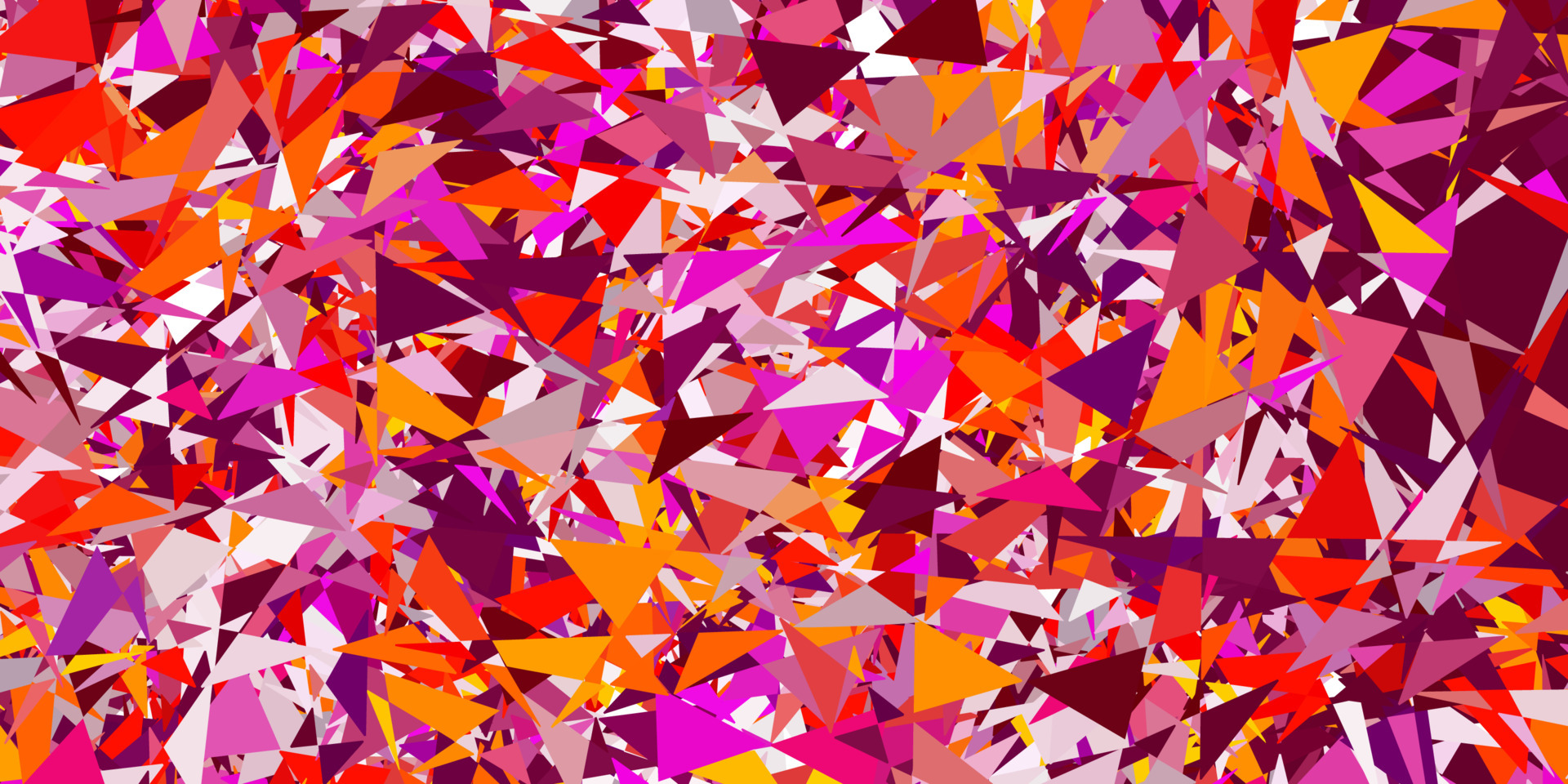 Light pink, yellow vector background with triangles. 5205081 Vector Art
