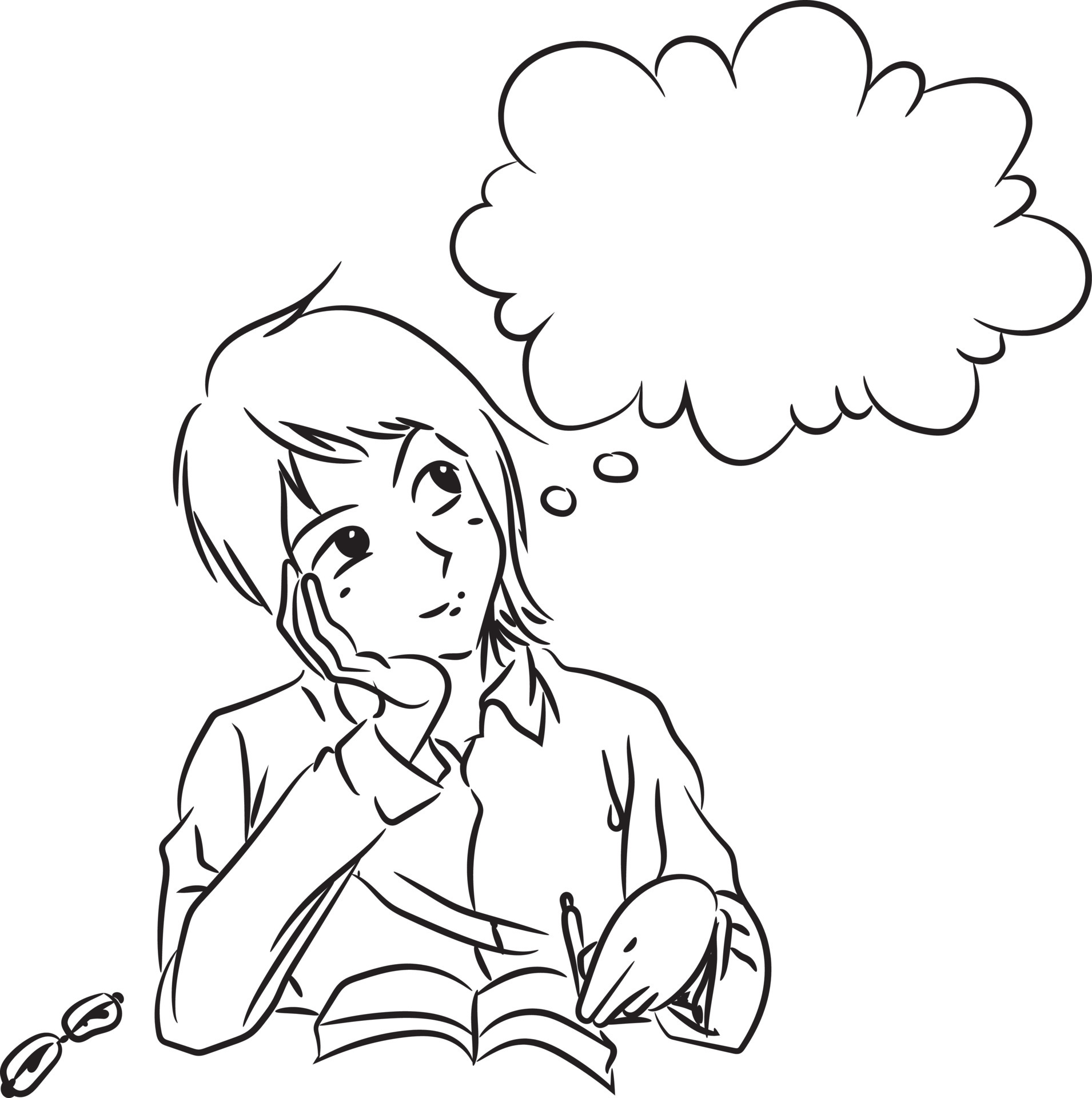Teenage boys write while smiling thinking of something. Hand drawing illustration. 5205390 Vector Art at Vecteezy Teenage boys write while smiling thinking of something. Hand drawing illustration. 5205390 Vector Art at Vecteezy