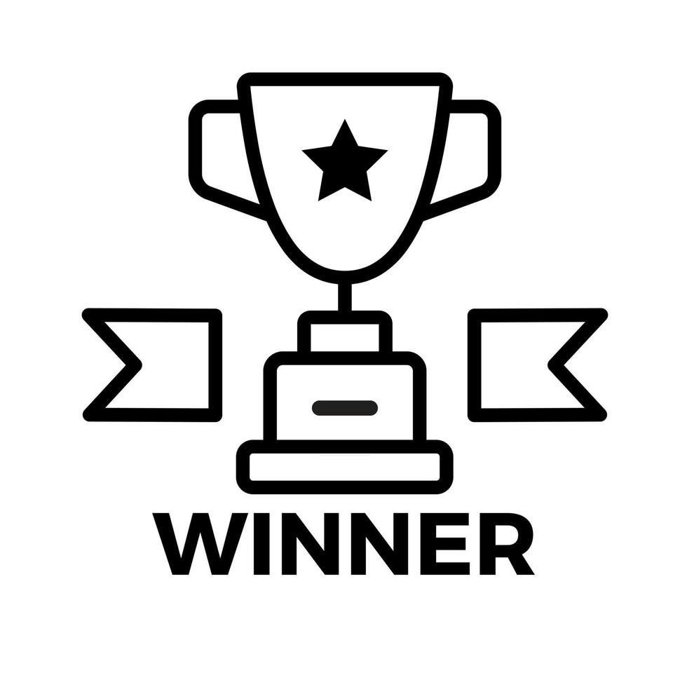 First place winner icon vector