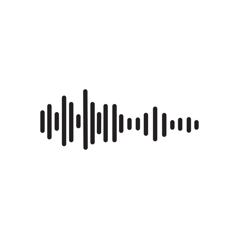 Sound waves vector illustration design template