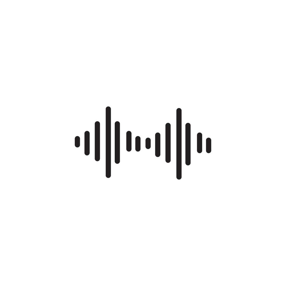 Sound waves vector illustration design template