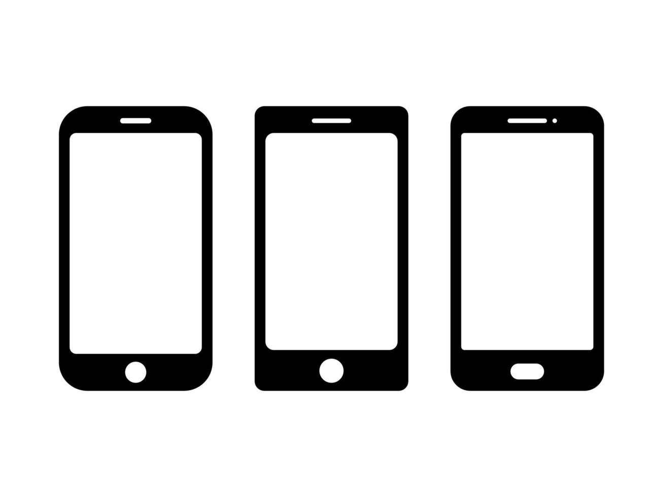Mobile Icon. Clipart Phone Symbol. Technology Device Icons vector
