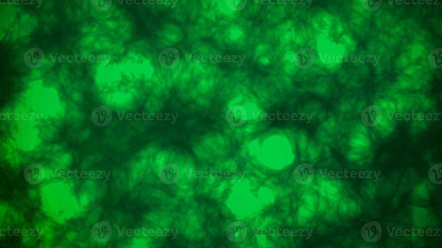 Scientific mysterious dark green fluid microscopic abstract background photo