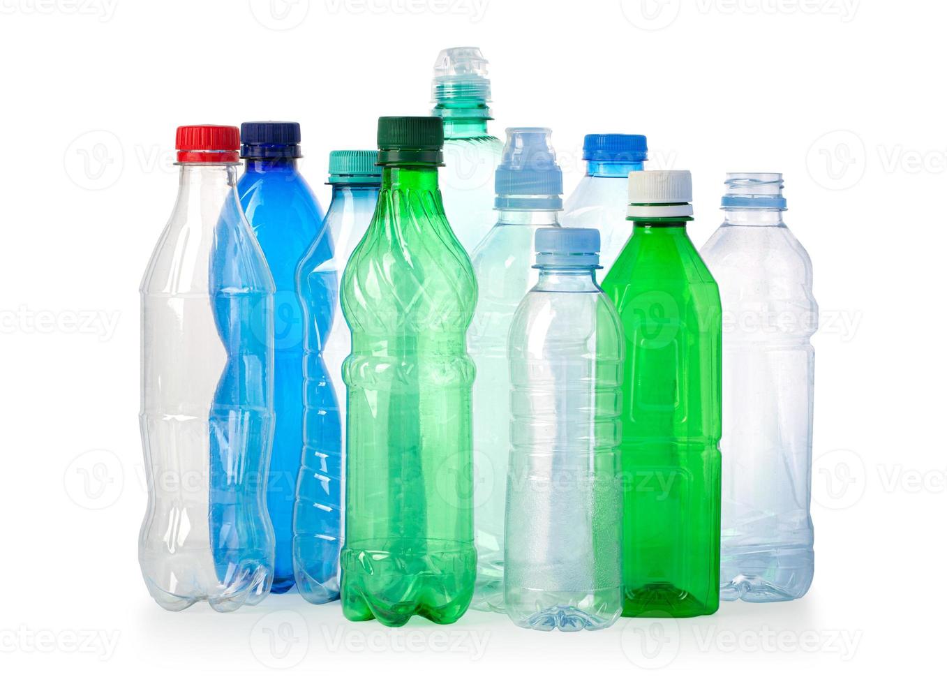 close up of a plastic bottles photo
