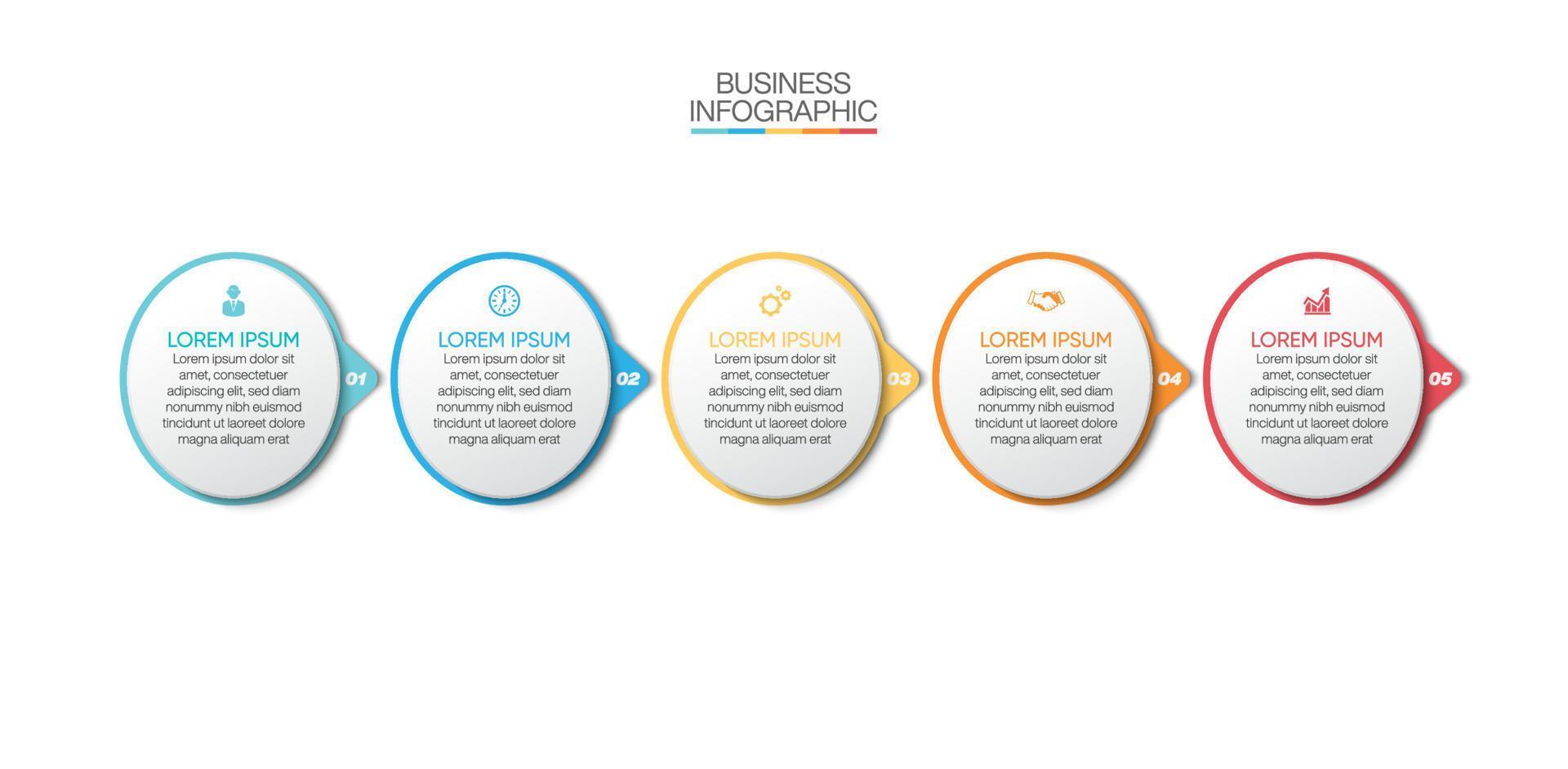 Presentation business infographic template vector