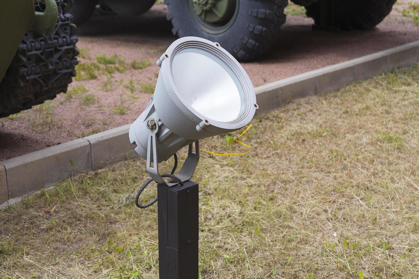 Street lamp post in daylight. photo