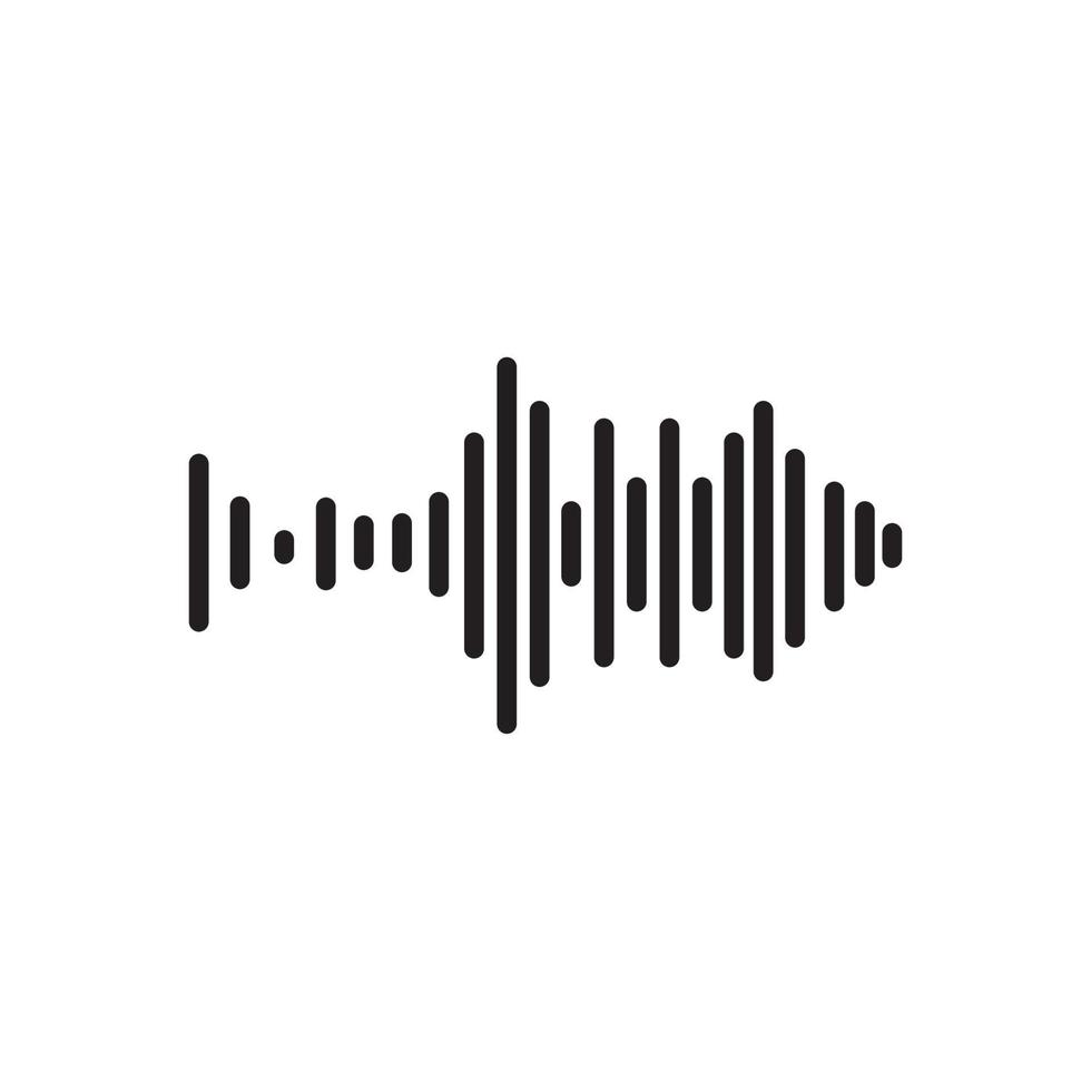 Sound waves vector illustration design template