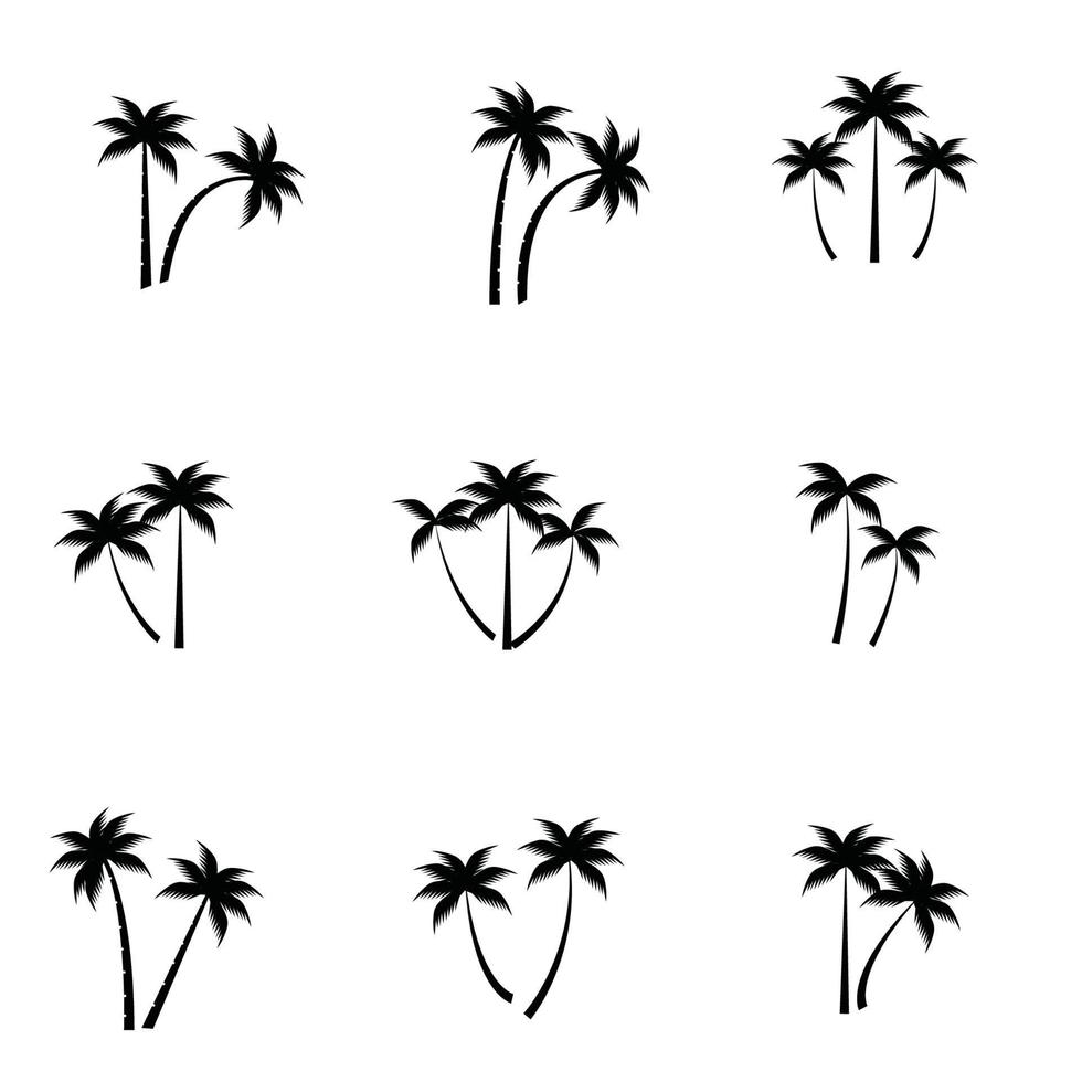 coconut tree icon vector illustration