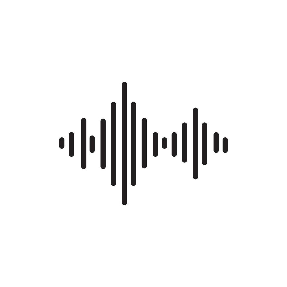Sound waves vector illustration design template