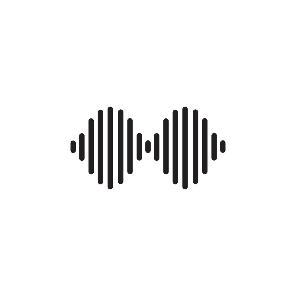 Sound waves vector illustration design template