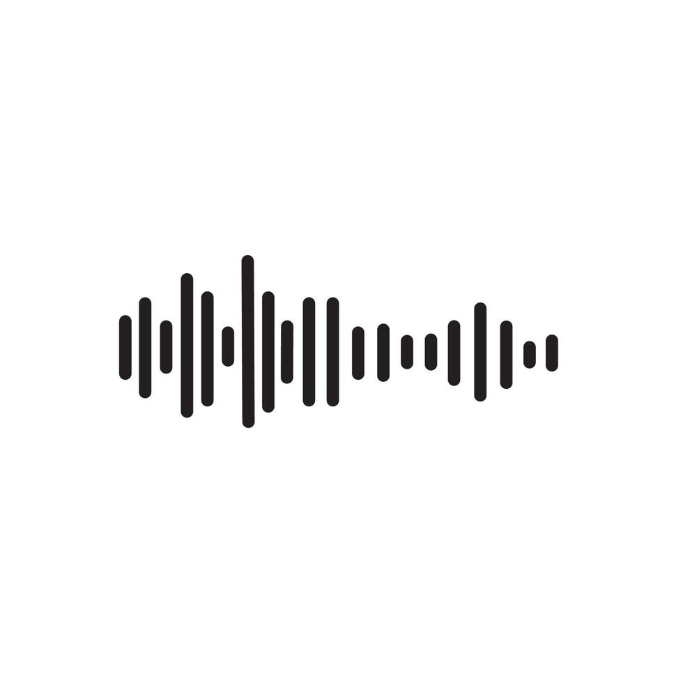 Sound waves vector illustration design template