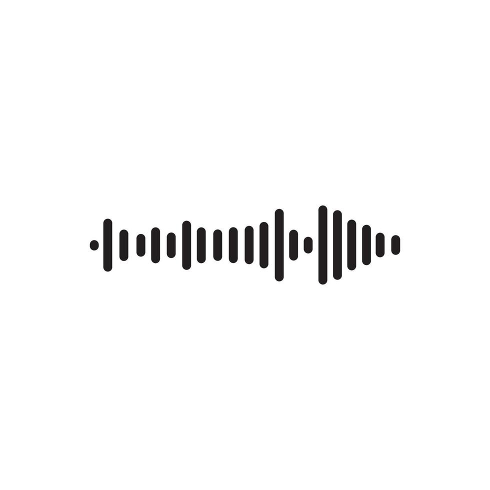 Sound waves vector illustration design template