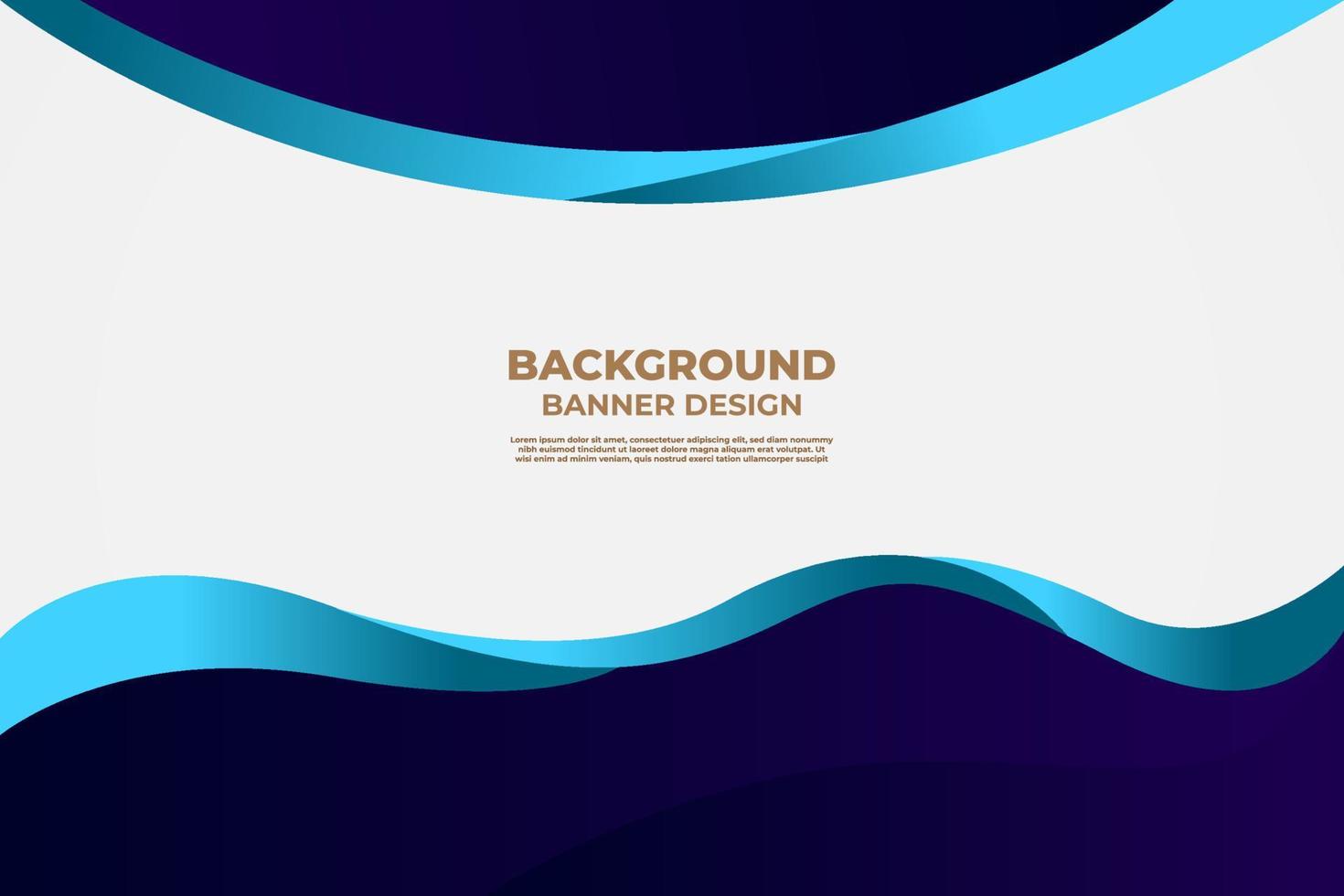 Blue Wave Background Banner Design Template For Flyer, Business Poster Design, Business Presentation, Sales promotion And Advertising vector