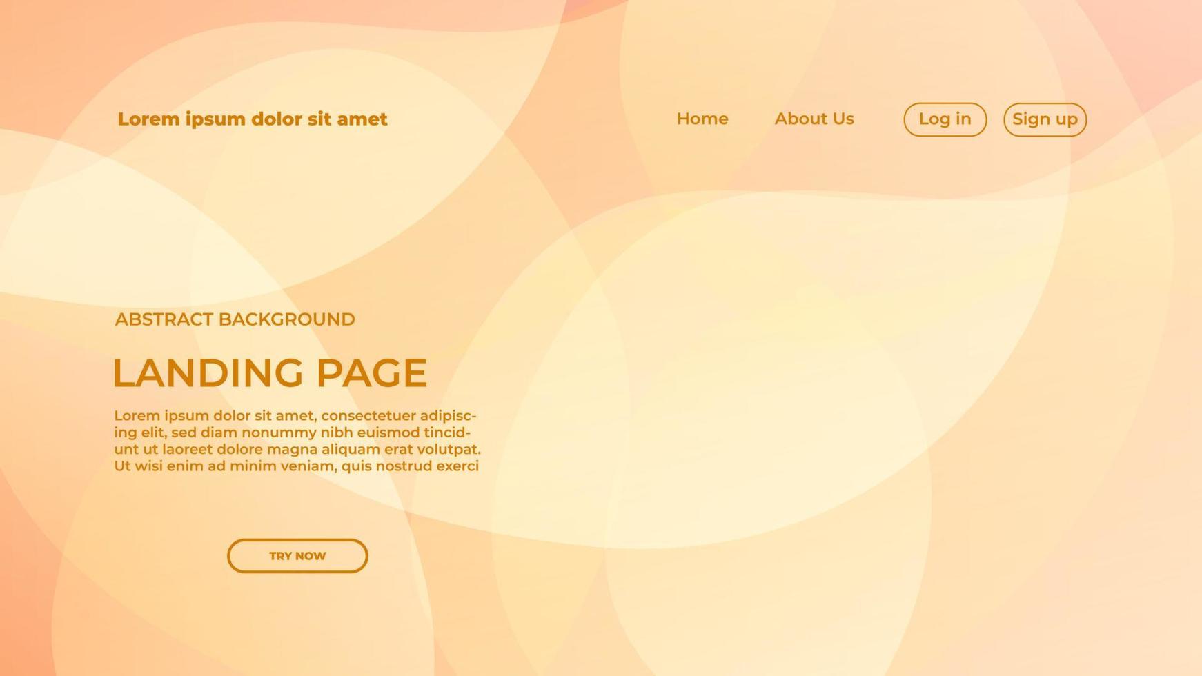 Landing Page Background Design Template vector