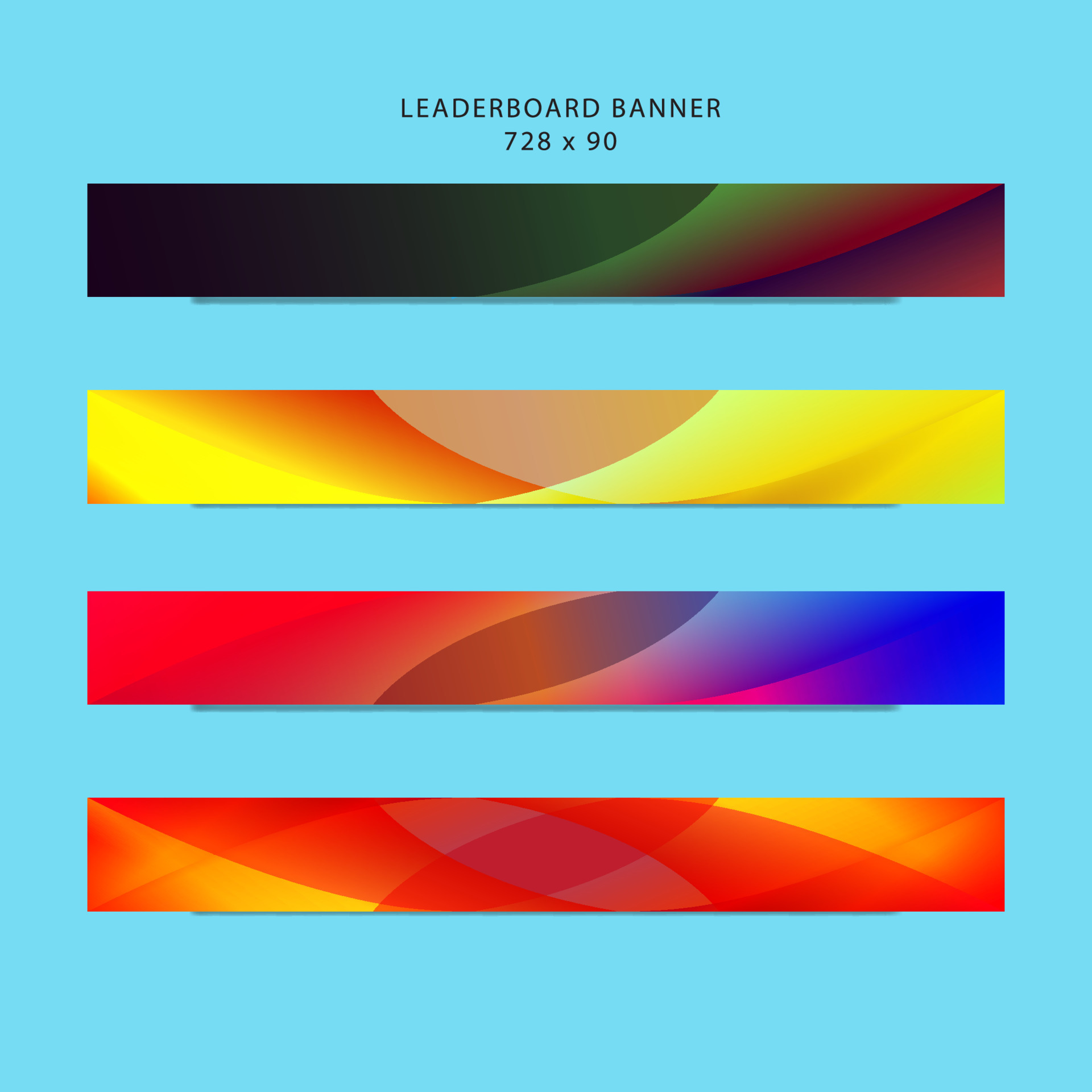 Colorful Leaderboard Template - Mediamodifier