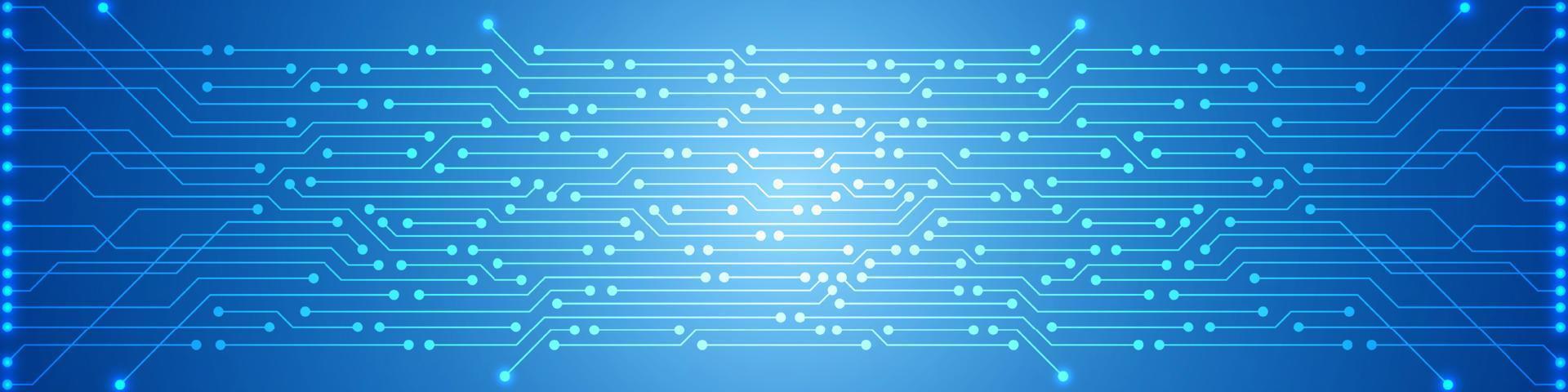 Microchip Technology Background, blue digital circuit board pattern vector