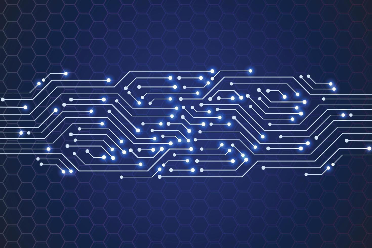 Microchip Technology Background, blue digital circuit board pattern vector