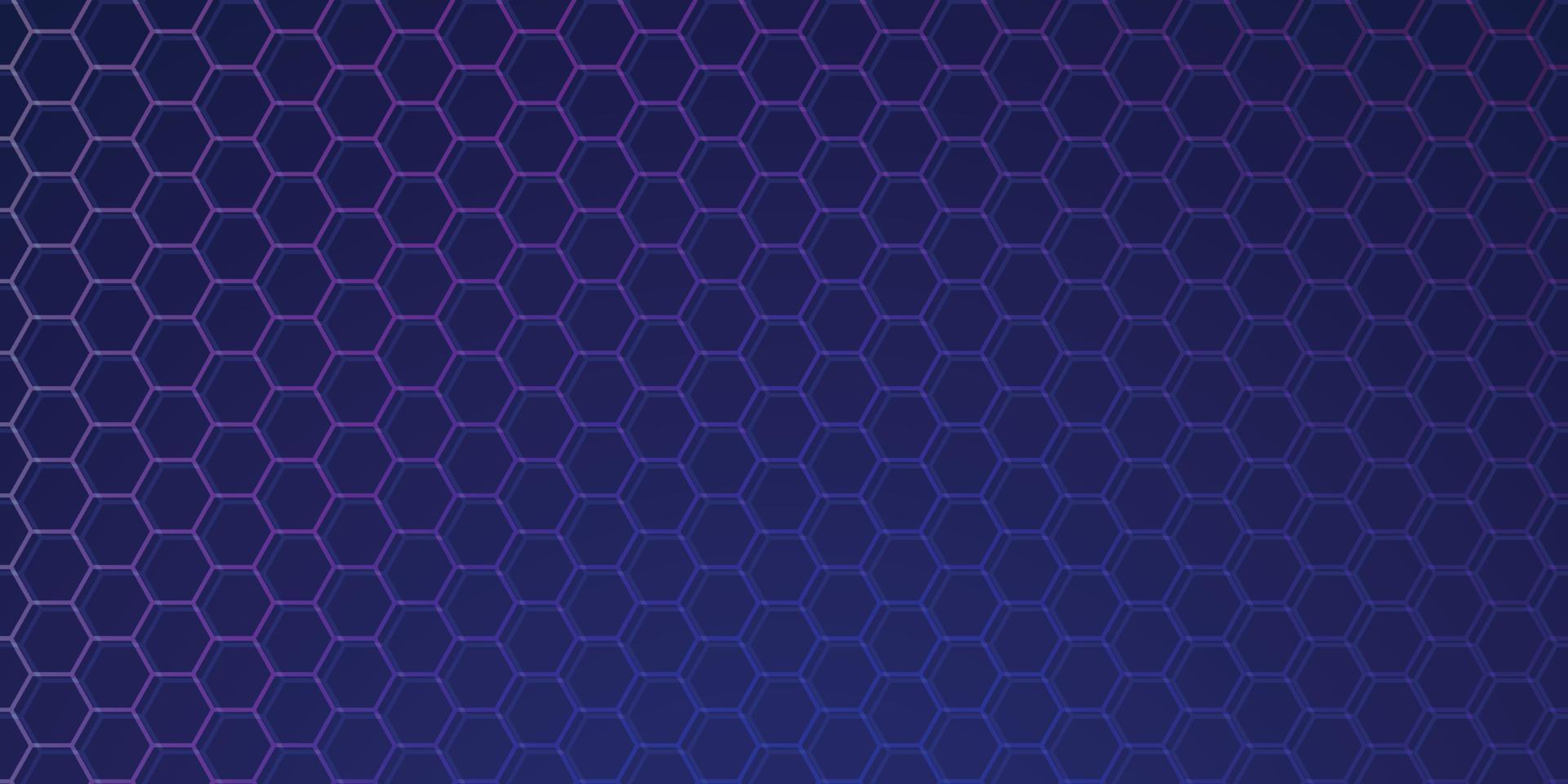Abstract hexagon background, Technology polygonal concept vector