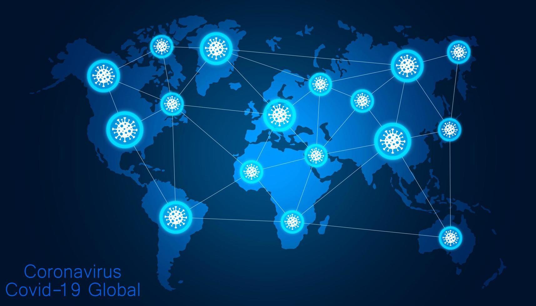 spread of Coronavirus Covid2019 dangerous virus warning signals show the spot pandemic vector