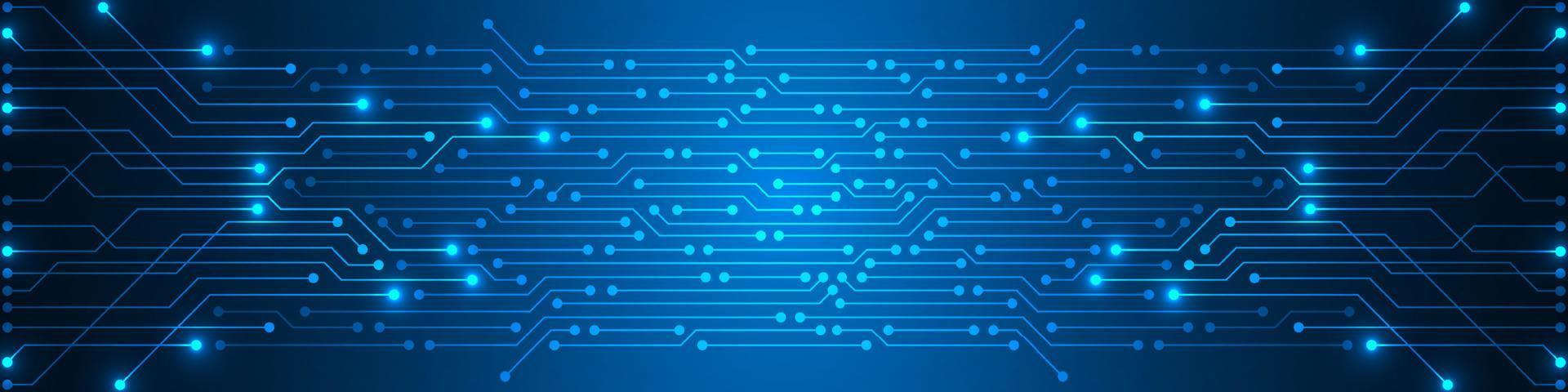 Microchip Technology Background, blue digital circuit board pattern vector