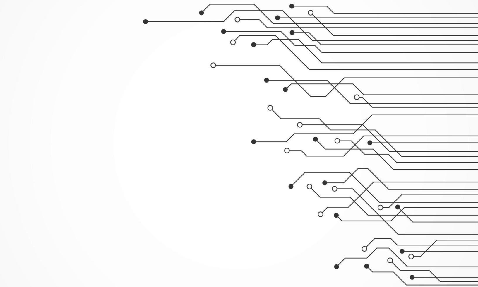 fondo de tecnología abstracta, patrón de placa de circuito, microchip, línea eléctrica vector