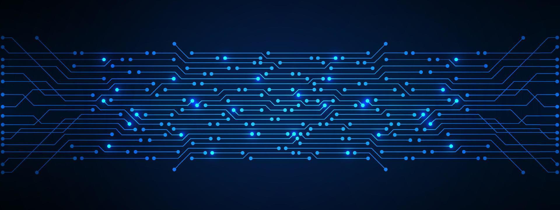 Microchip Technology Background, blue digital circuit board pattern vector