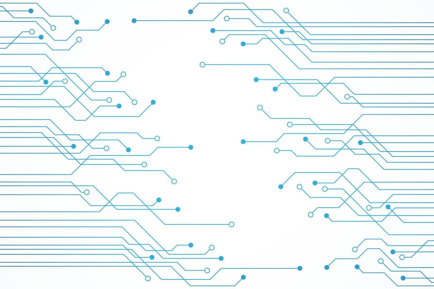 Abstract Technology Background, blue circuit board pattern, blank space vector