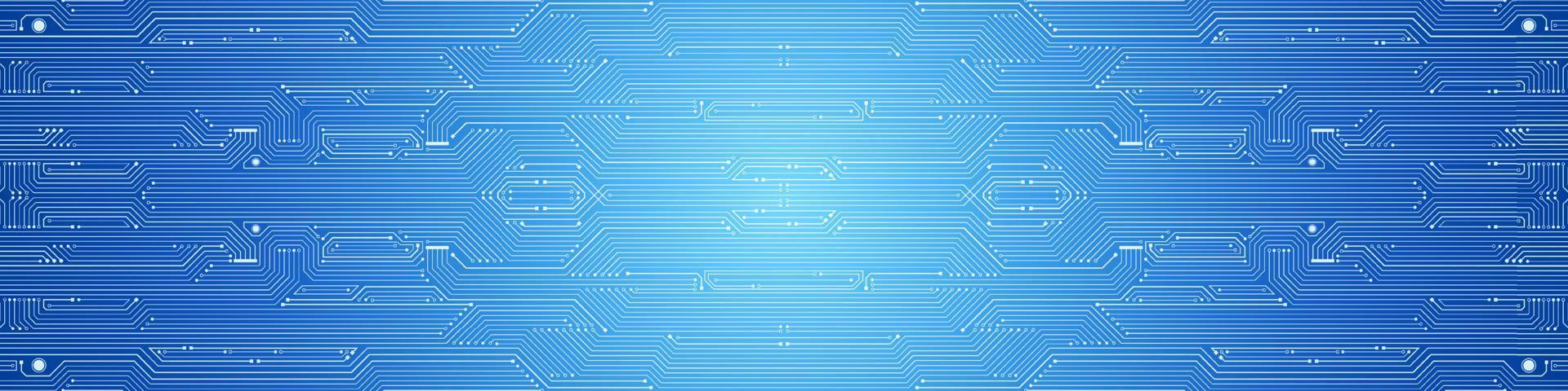 Microchip Technology Background, blue digital circuit board pattern vector