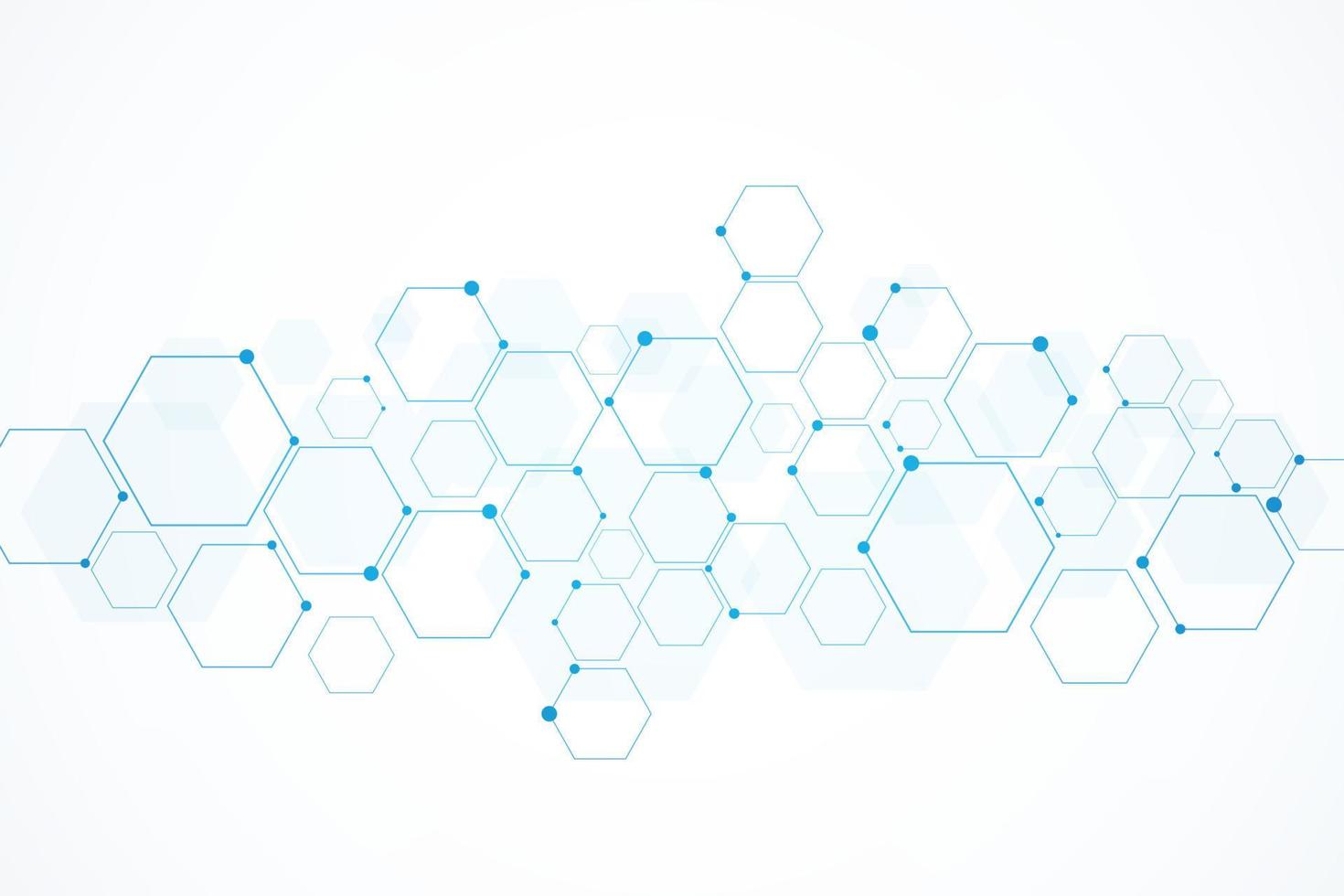 Abstract hexagon background , Technology polygonal concept vector