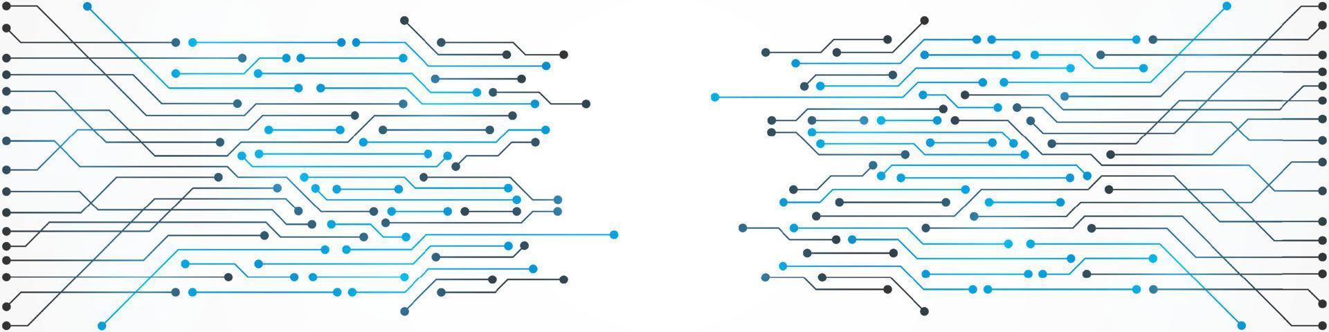 Microchip Technology Background, blue digital circuit board pattern vector