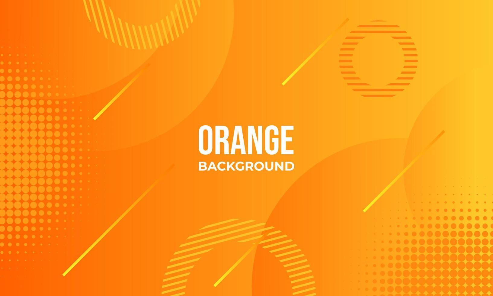 futuristic abstract geometric background with orange color vector