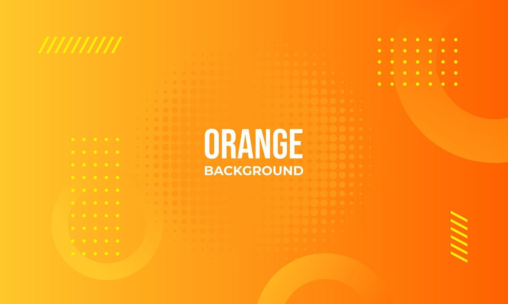 bright abstract background orange color vector