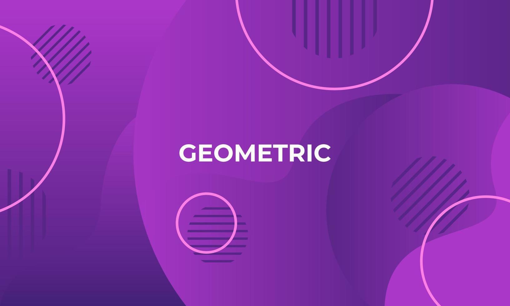 circle geometric shape purple color background vector