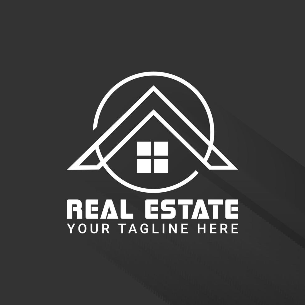 diseño de logotipo inmobiliario vector