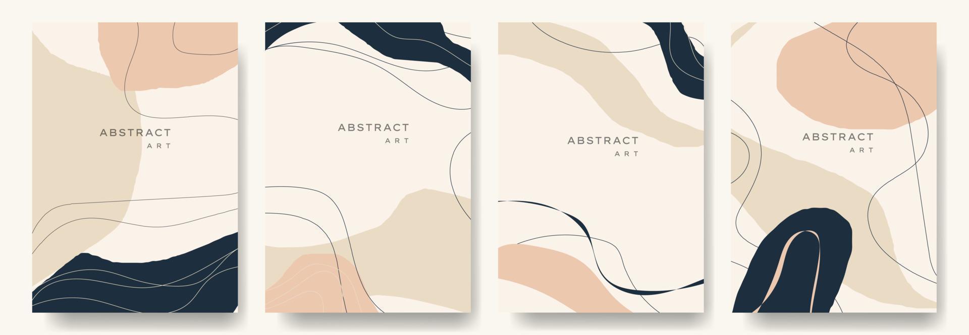 fondos vectoriales abstractos modernos. estilo minimalista de moda. varias formas configuran plantillas de diseño buenas para la tarjeta de fondo saludo papel tapiz folleto volante invitación y otros. ilustración vectorial vector