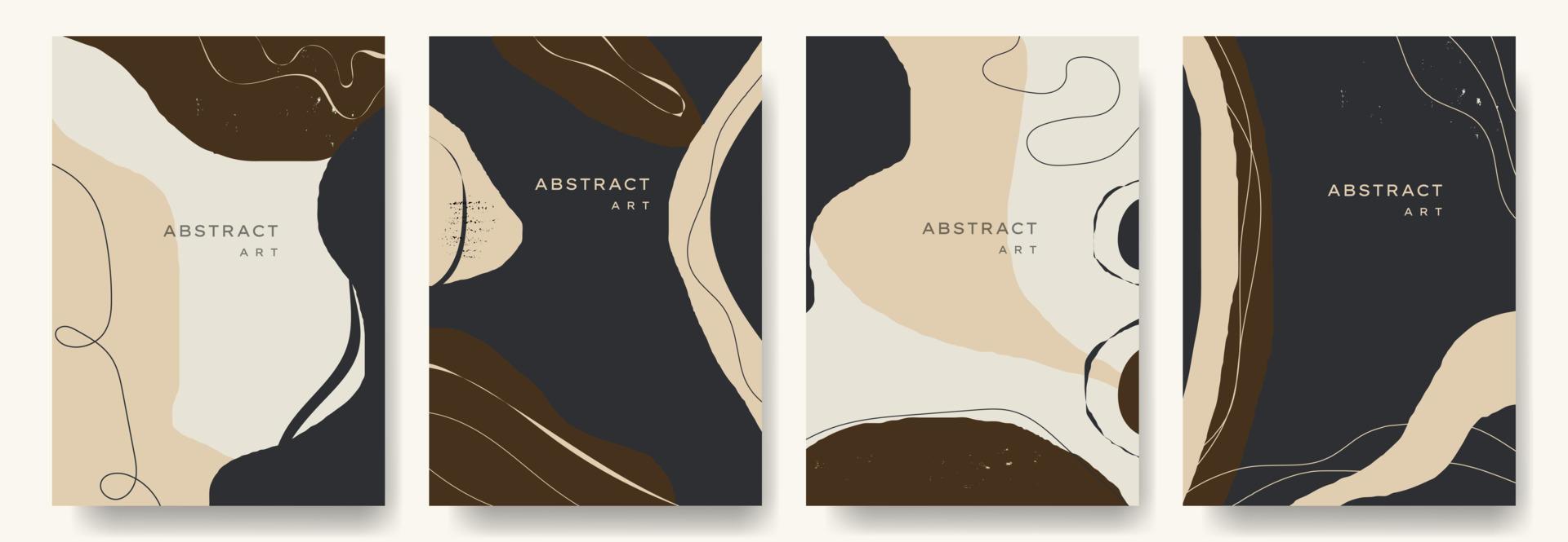 fondos vectoriales abstractos modernos. estilo minimalista de moda. varias formas configuran plantillas de diseño buenas para la tarjeta de fondo saludo papel tapiz folleto volante invitación y otros. ilustración vectorial vector