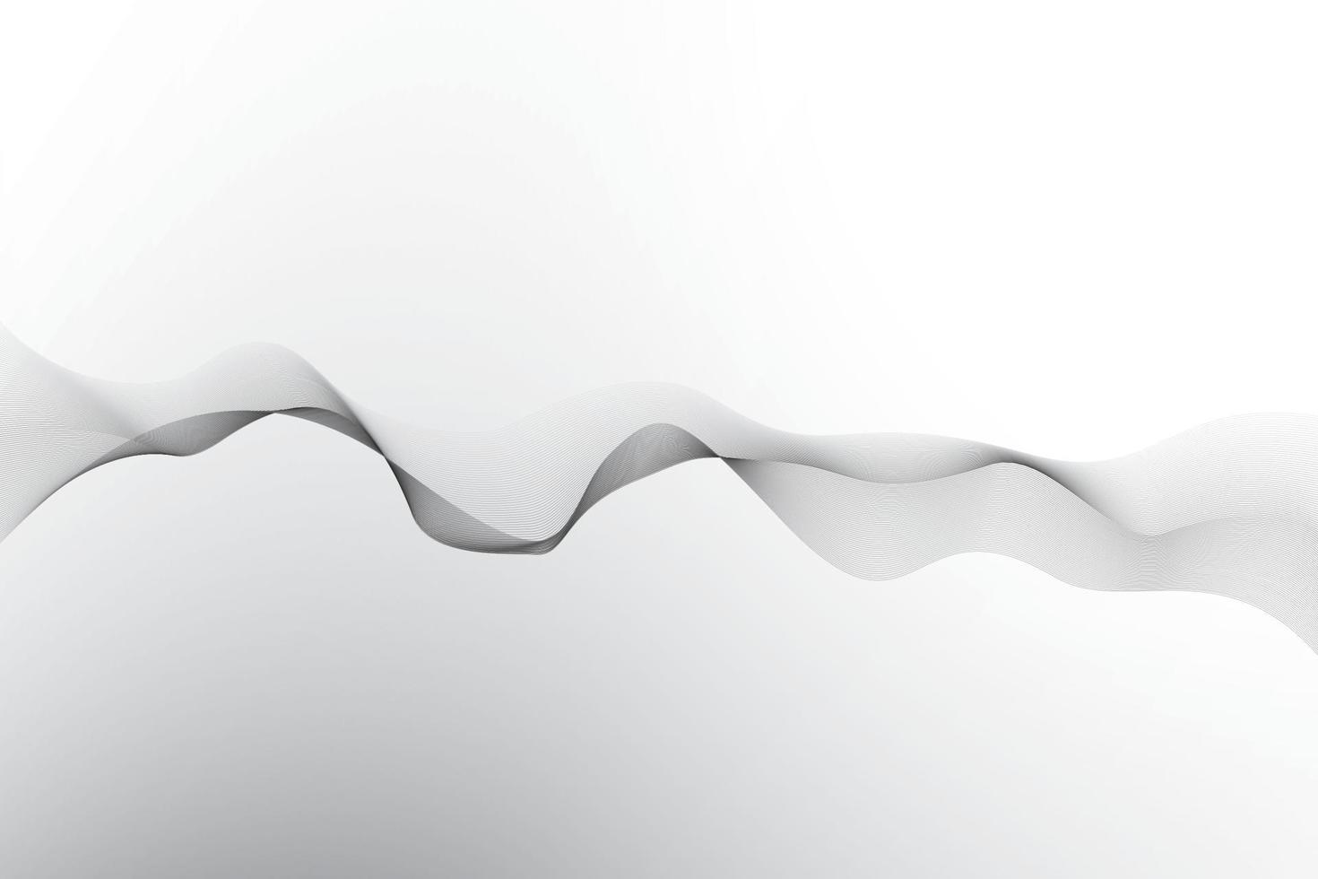 Abstract wave element on gray background with modern stripes. Vector illustration.