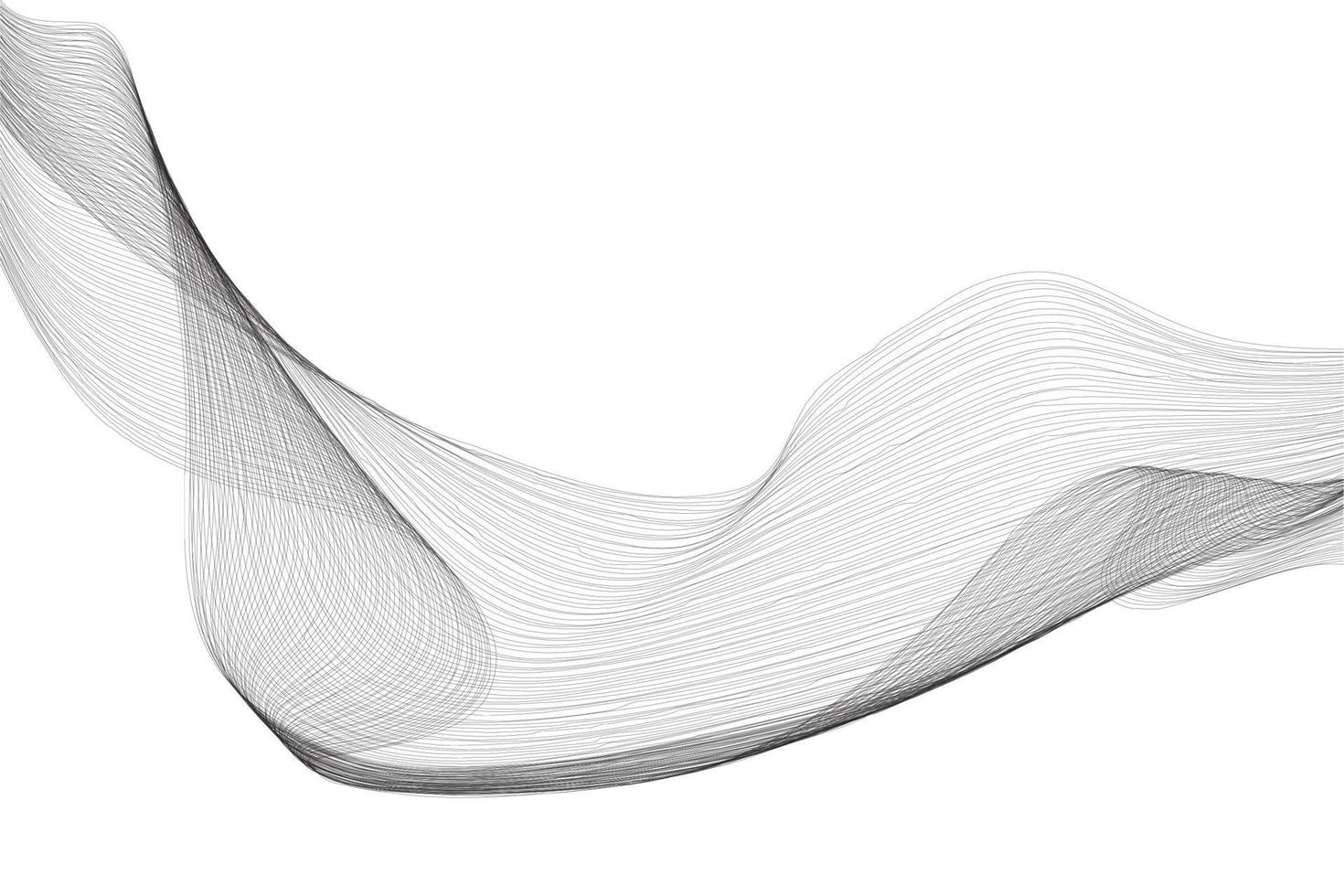 Abstract wave element on gray background with modern stripes. Vector illustration.