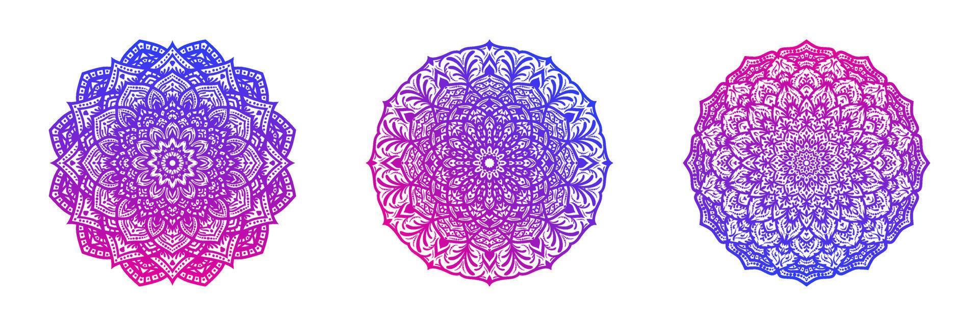 mandala ornamental design element vector illustration.