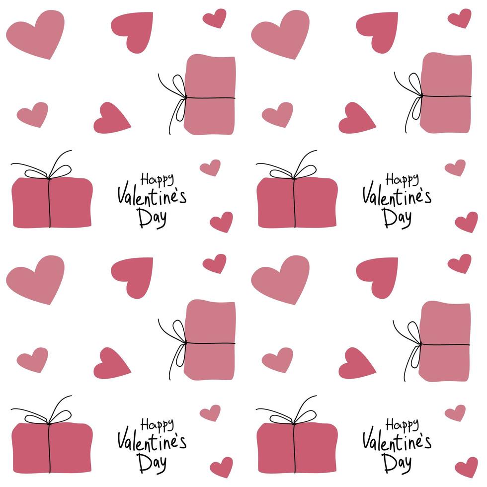 Seamless pattern for Valentine is Day. vector