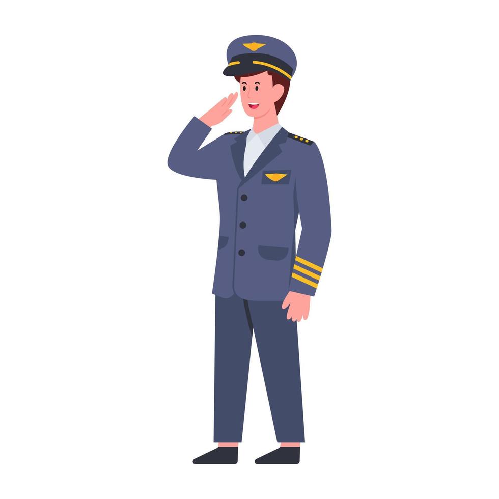 Modern design icon of pilot vector