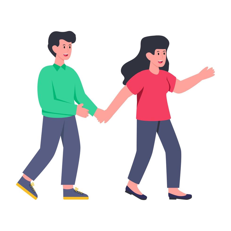 An illustrations design of couple vector