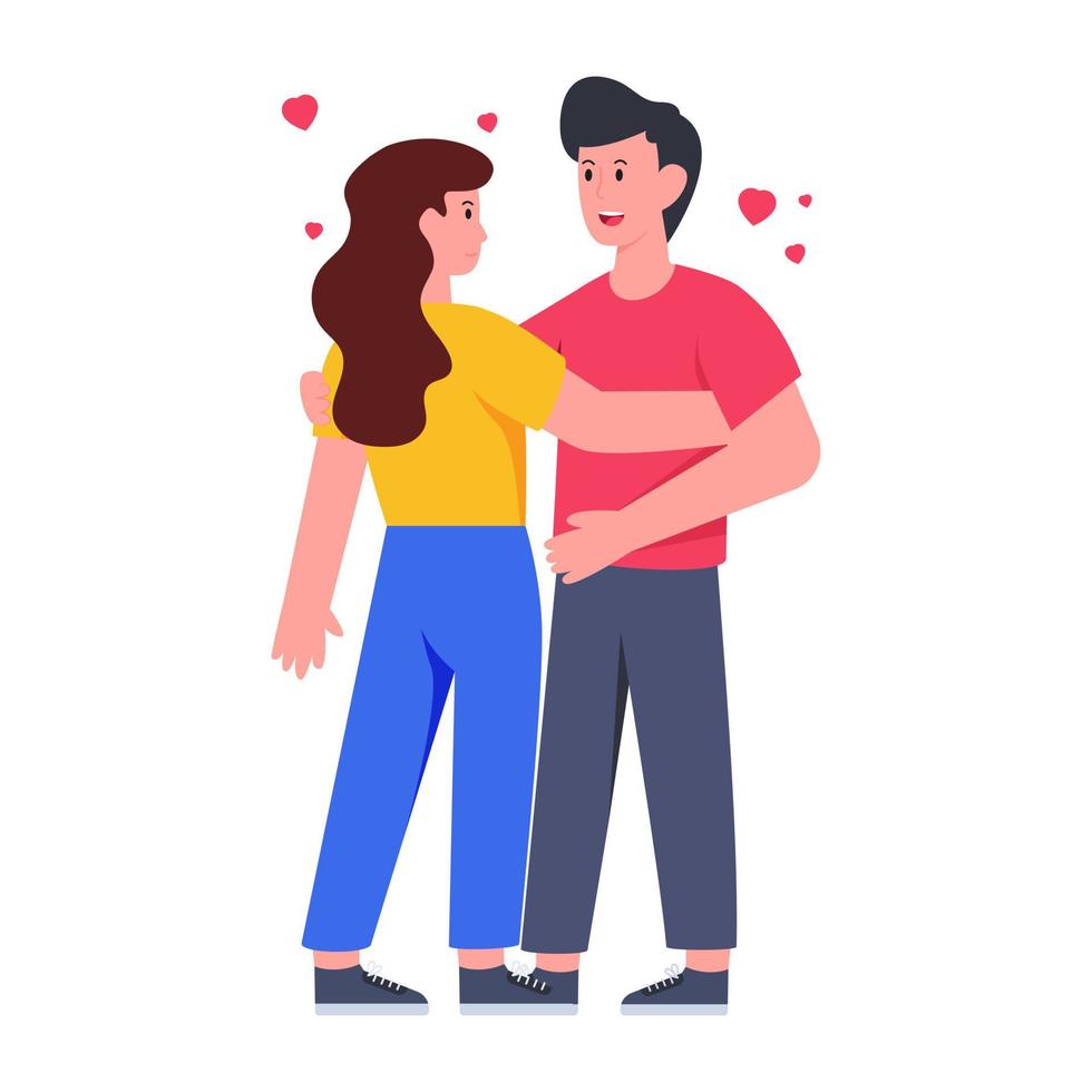 un vector de diseño premium de pareja romántica