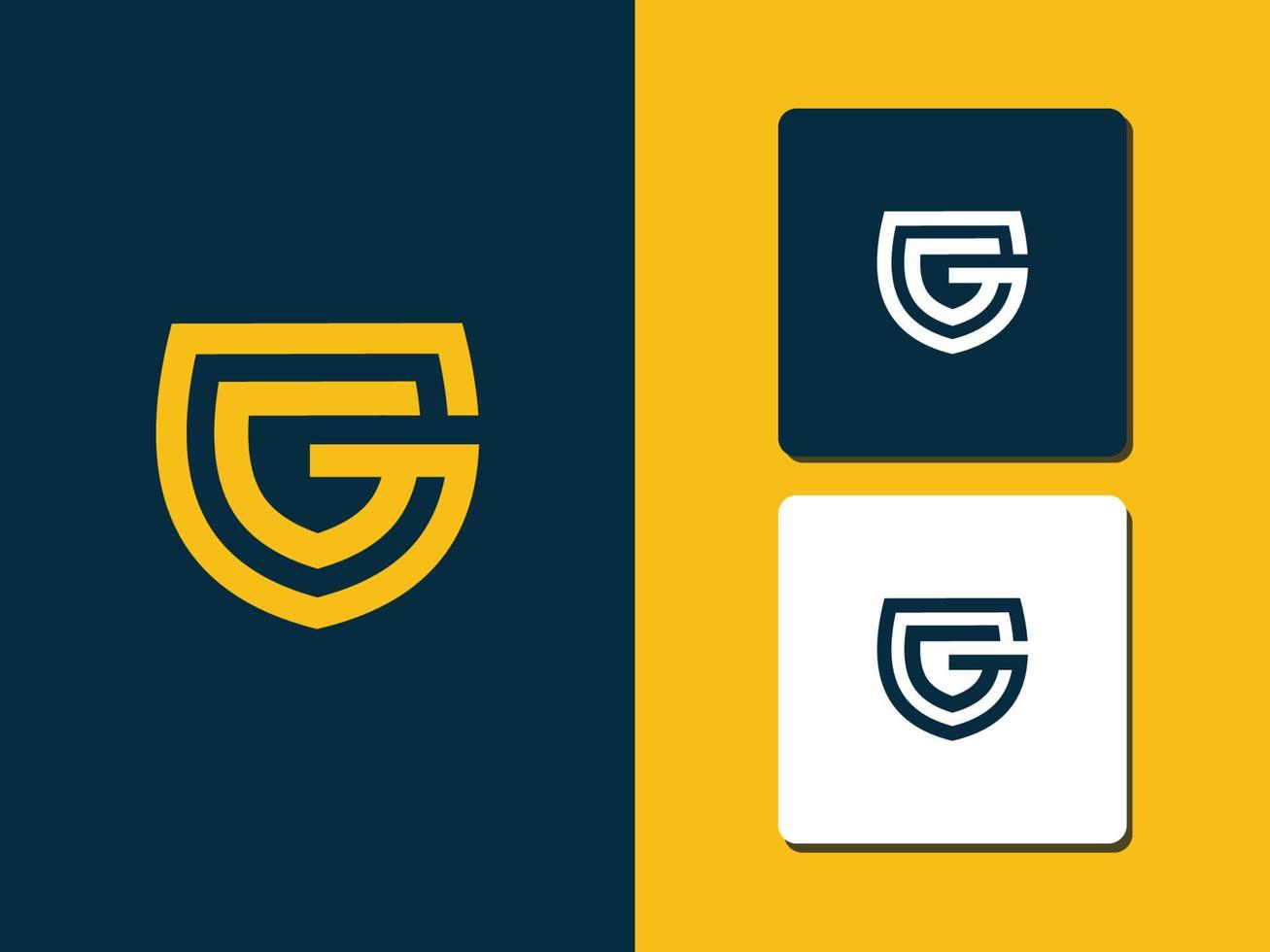 letra g logo concepto pro vector