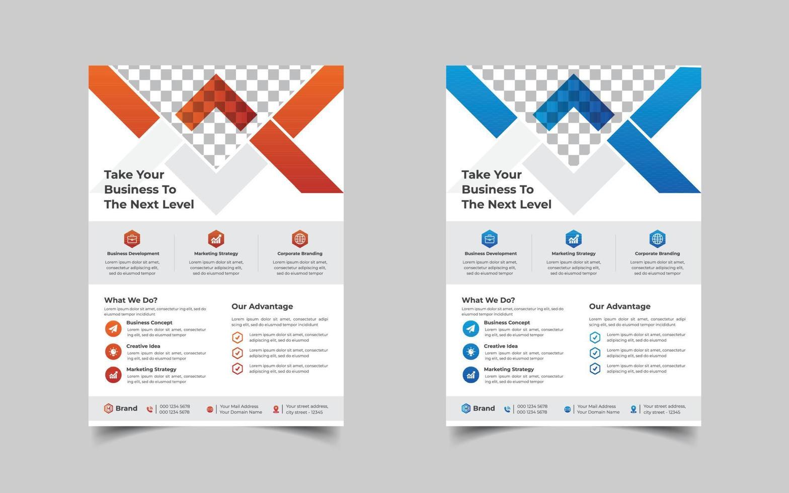 Digital marketing and Corporate business flyer design template design, Conference or event flyer vector