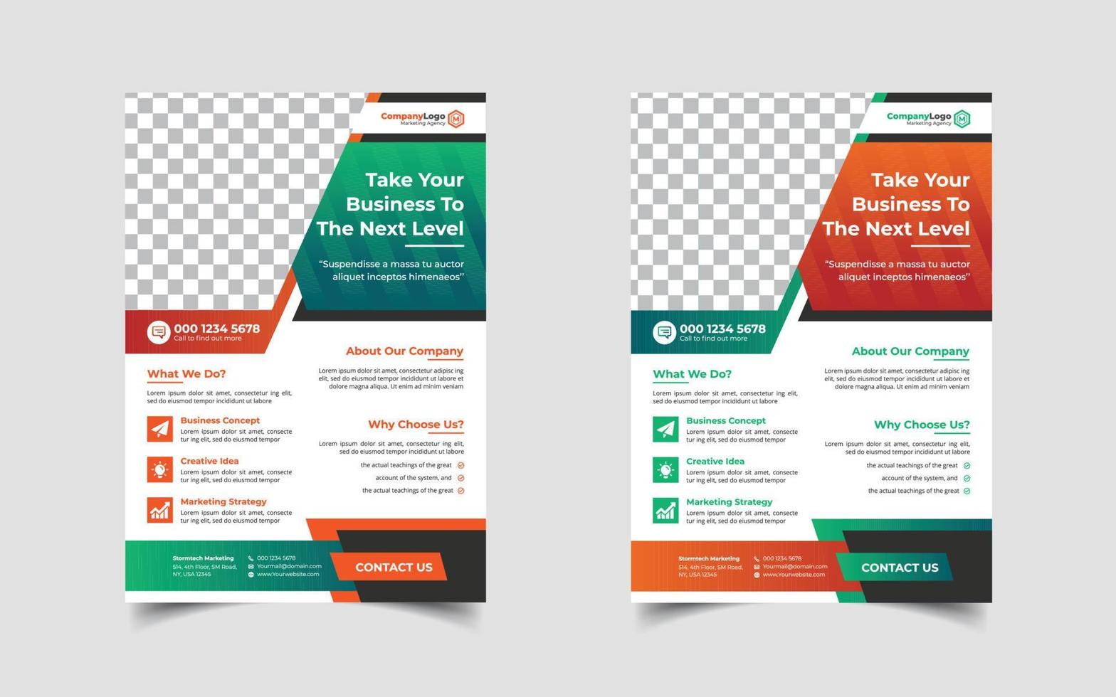 Digital marketing and Corporate business flyer design template design, Conference or event flyer vector