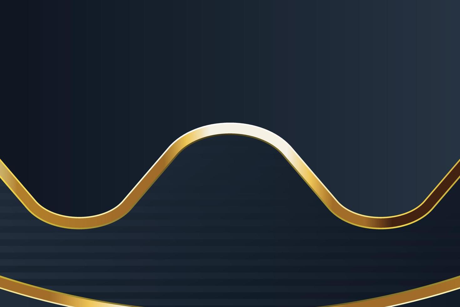 gold banner design with minimalist modern style gold luxury vector