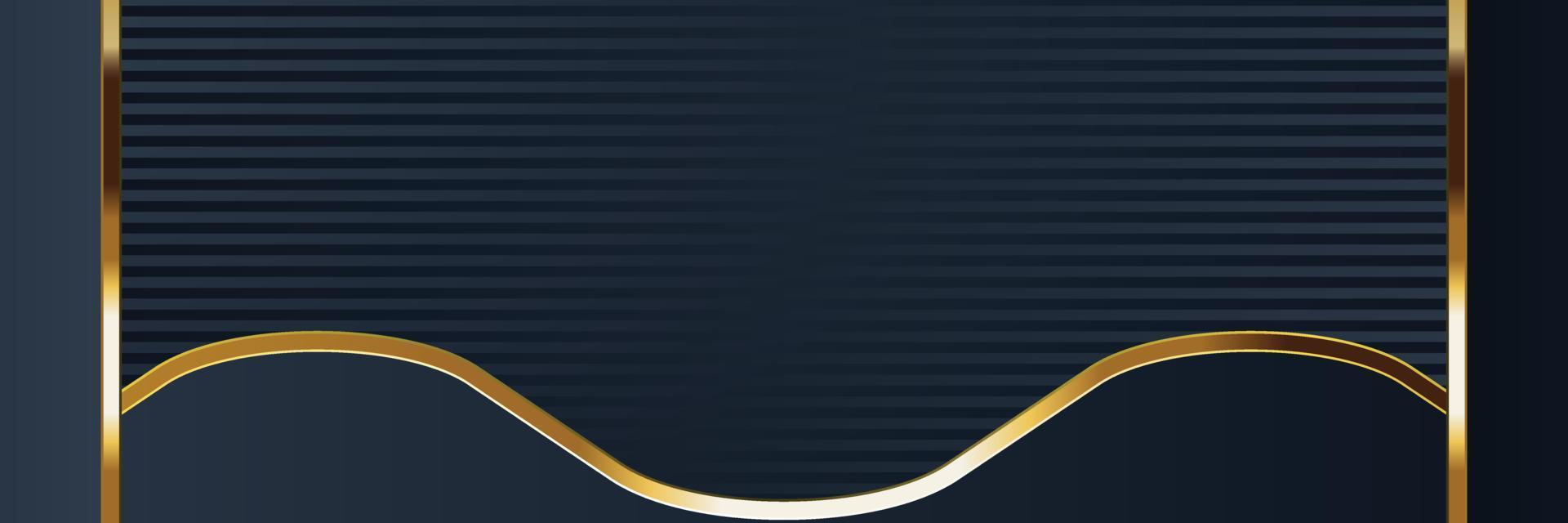 gold banner design with minimalist modern style gold luxury vector