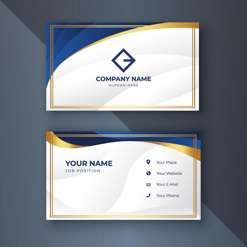 Creative coorporate business card Template modern and Clean design vector